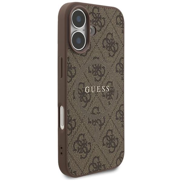 Guess telefontaske til iPhone 17 MagSafe 4G Ring Classic Logo - Brun Brun