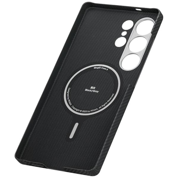 PITAKA Mobilskal För Galaxy S25 Ultra Magsafe Cairn - Svart/Grå