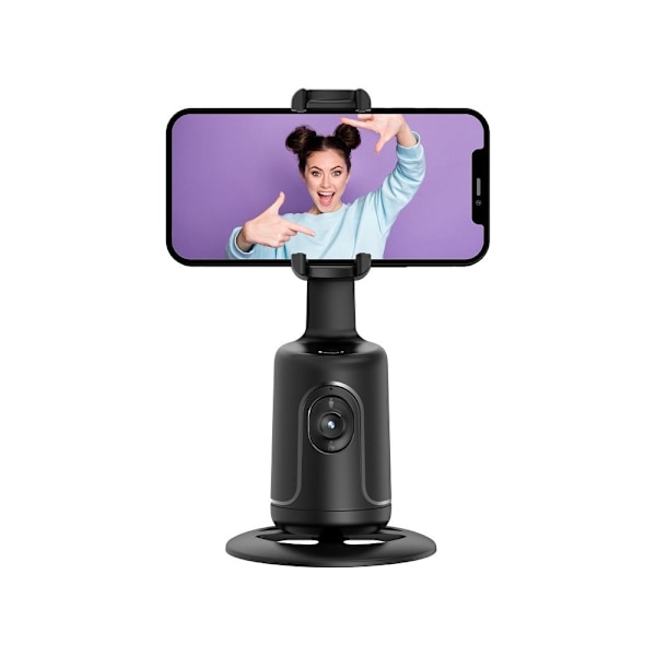 Inteligent selfiestick Stand med face-tracking - Svart Svart