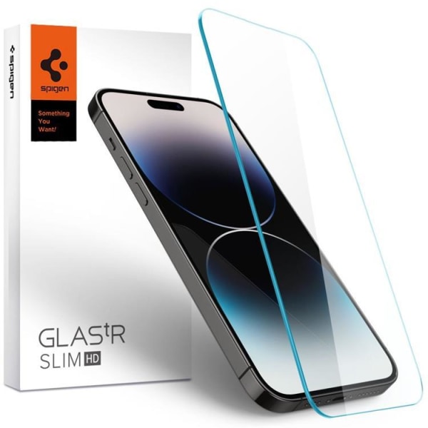 Spigen iPhone 14 Pro Skærmbeskytter i hærdet glas Glas.Tr Slim