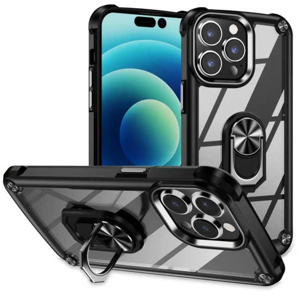 iPhone 15 Pro Mobile Case Suojattu - Musta