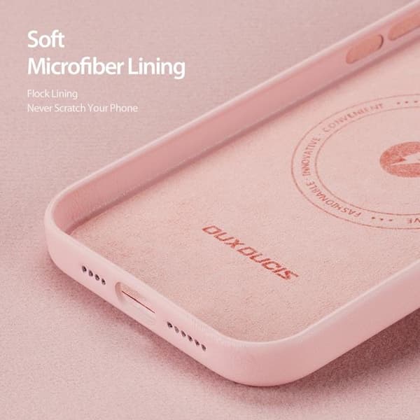 Dux Ducis iPhone 14 Etui MagSafe Grit - Lyserød Rosa