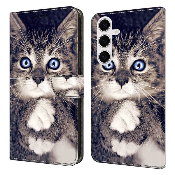 Plånboksfodral för Samsung Galaxy S26 Plus Konstläder Mönster - Svart