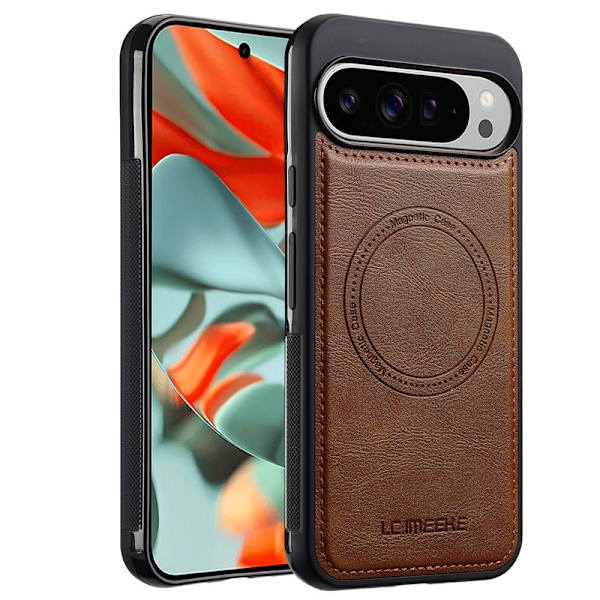 LC.IMEEKE Google Pixel 10 Pro XL Plånboksfodral Konstläder - Brun