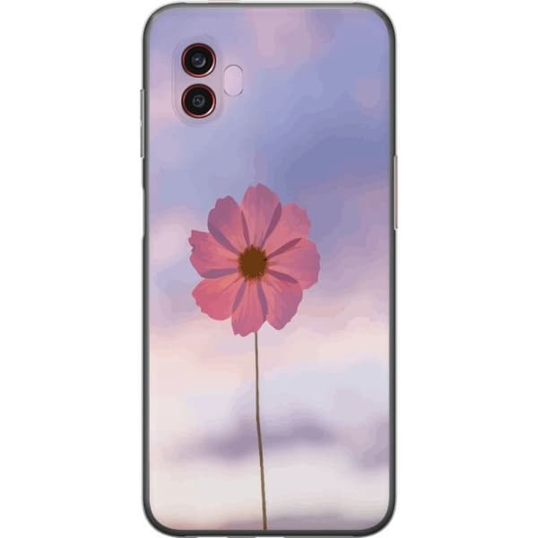 Mobilcover til Samsung Galaxy Xcover6 Pro med lyserød blomst