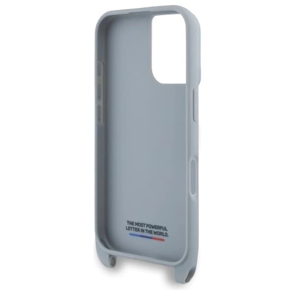 BMW Mobilskal till iPhone 16 Carbon Stripe & Strap - Grå Grå