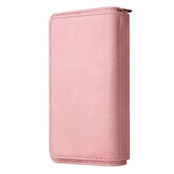 iPhone 14 Pro Max Plånboksfodral KT Zipper - Rosa