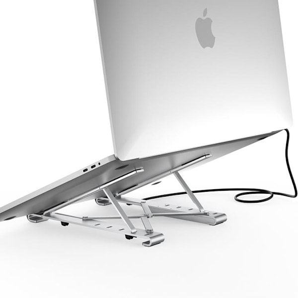 Choetech 7in1 Multifunctional HUB USB-C Till Laptop Stativ - Svart Svart