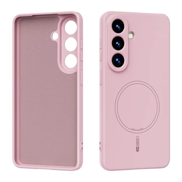ABEEL Mobilskal till Galaxy S26 Pro/S26 Magsafe Liquid Silikon - Rosa Rosa