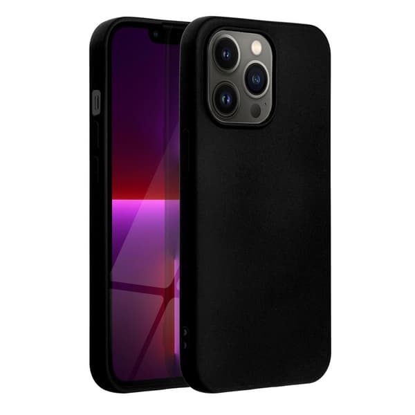 Forcell iPhone 14 Pro Skal Silikon Lite Mjukplast Svart Svart