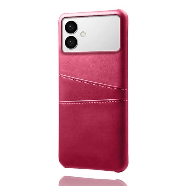 Mobilskal till Samsung Galaxy S26 Edge PU Läder + Hård PC - Rosa