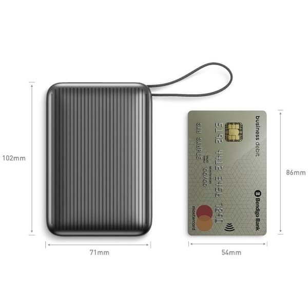 Energea PowerBank 20000mAh 45W USB-C Kabel - Grå Grå