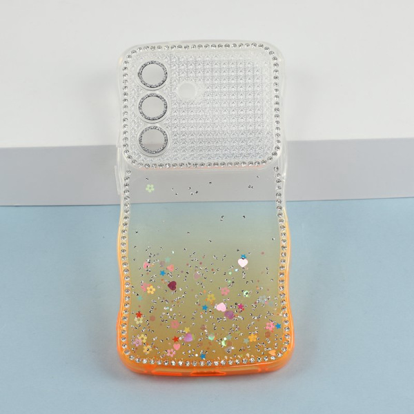 Mobilskal för Samsung Galaxy S26 Plus Glitter TPU - Gradient Gul