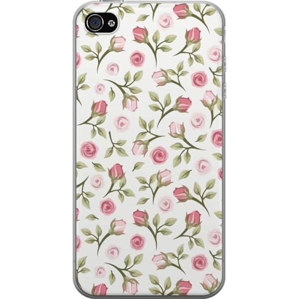 Mobilcover til Apple iPhone 4 med Blomstret