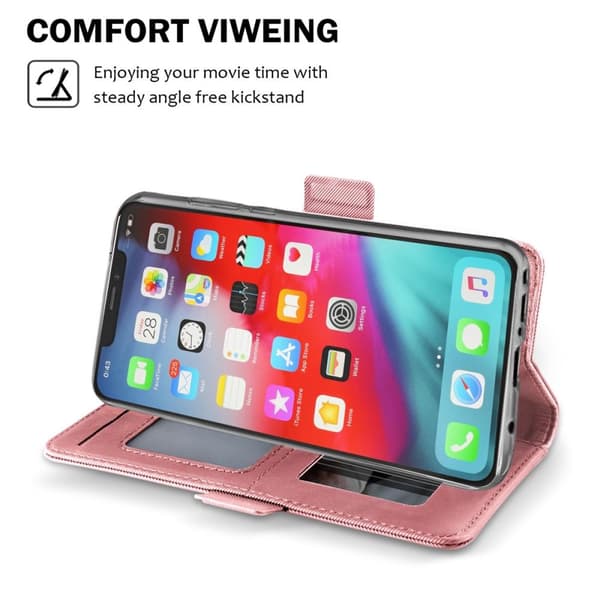 Peilillinen lompakkokotelo Huawei P40 - Rose Gold Roséguld