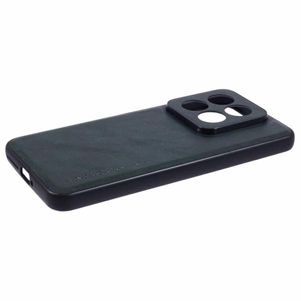 X-LEVEL Bojue-3 Mobilskal till Xiaomi 14 Pro Läder+PC+TPU - Grön