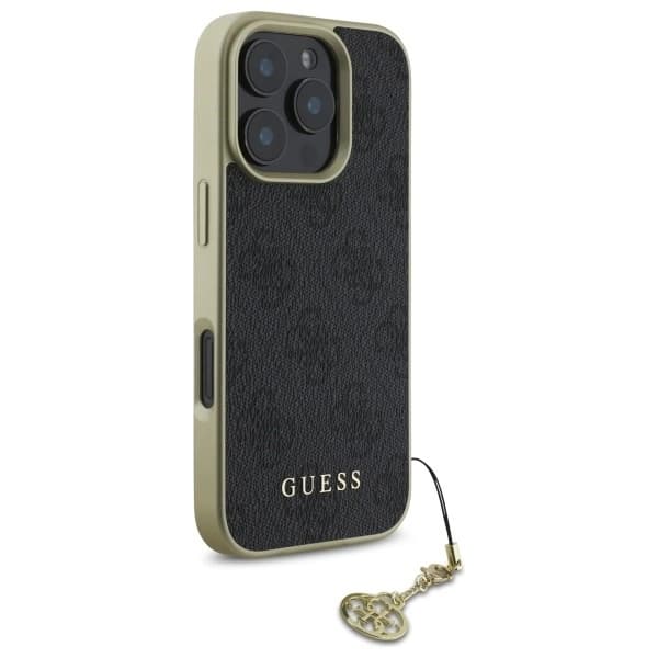 Guess Mobilskal till iPhone 16 Pro Max 4G Charms Collection - Svart Black