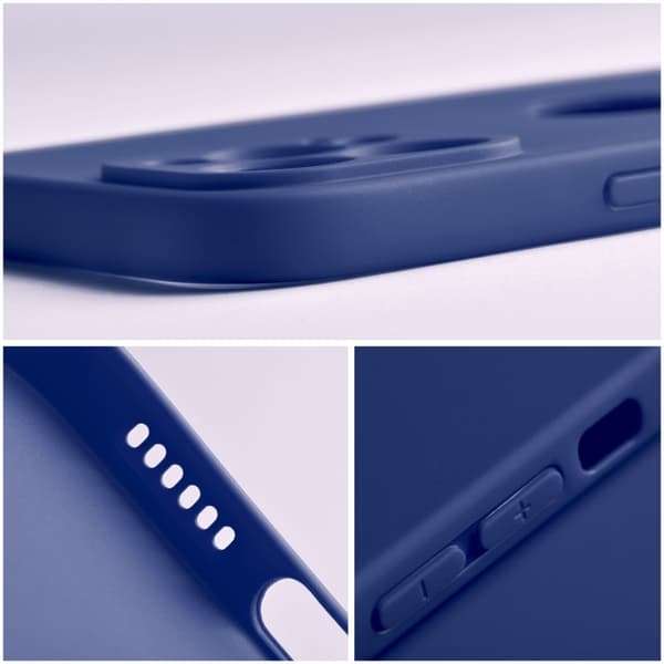 BLØDT etui til Samsung Galaxy A34 5G mørkeblå Blå