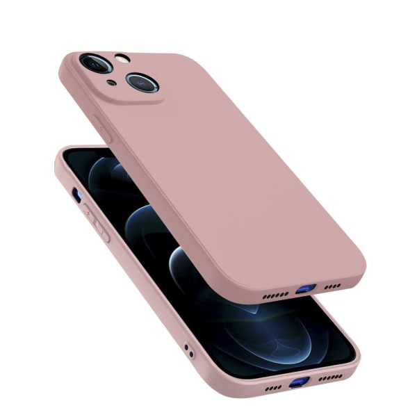 Ohut pehmeäkantinen iPhone 13 - vaaleanpunainen Pink