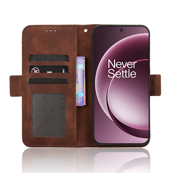 OnePlus 15 5G Plånboksfodral Konstläder Brun