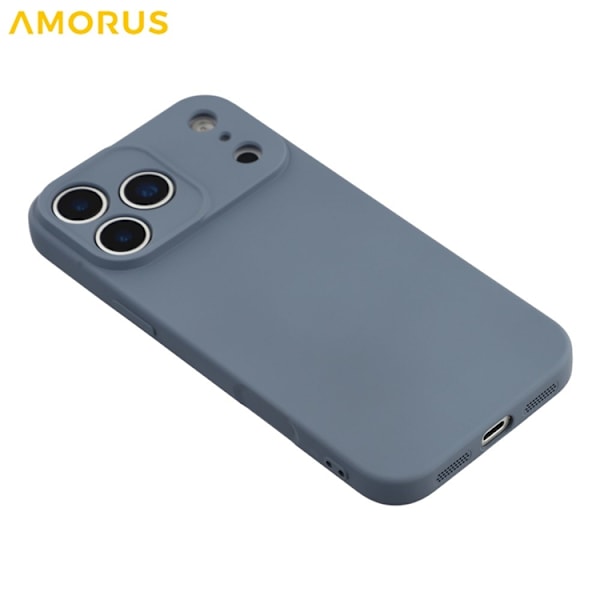 AMORUS Mobilskal till iPhone 17 Pro Precise Cutouts TPU Fiber - Grå Grå