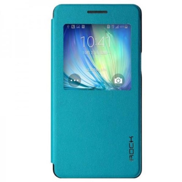 Rock Uni Series View Suojakuori Samsung Galaxy A7 -puhelimelle - sininen Blue