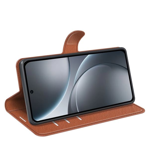 Oppo Find X9 Pro 5G Plånboksfodral Konstläder Stötsäker - Brun