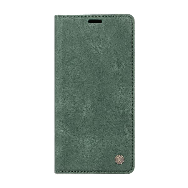 YIKATU OnePlus 15 5G Konstläder Plånboksfodral Skin-touch Grön