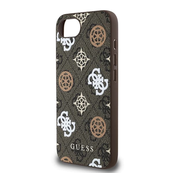 Guess Mobilskal till iPhone 16e MagSafe PU 4G Peony - Brun Brun