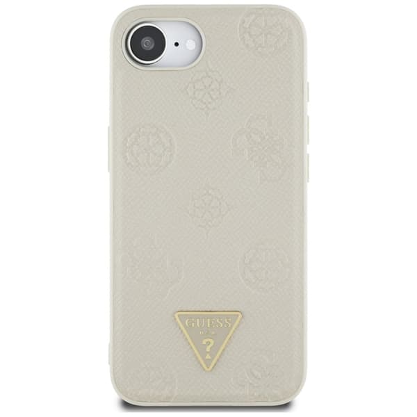 Guess Mobilskal till iPhone 16e Magsafe Triangle Logo - Beige Beige