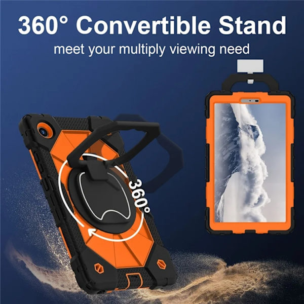 Lenovo Tab K9 Mobilskal Silikon Kickstand Orange