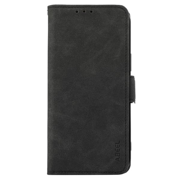 ABEEL Samsung Galaxy S22 Ultra Plånboksfodral Konstläder RFID Skydd - Svart