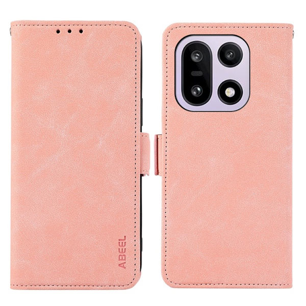 ABEEL OnePlus 15 Plånboksfodral RFID Blocking Konstläder - Rosa Rosa
