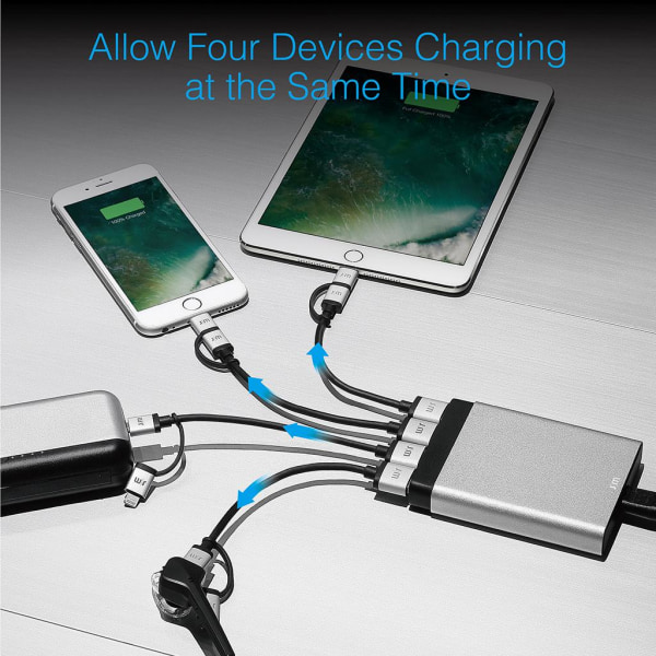 Just Mobile AluCharge moniporttinen USB-laturi 4d36 | 370 | Fyndiq