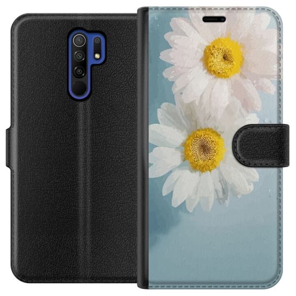 Plånboksfodral till Xiaomi Redmi 9 med Sommarblommor