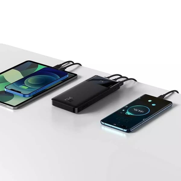 Baseus Digital Display Hurtigoplader 10000mAh 20W - Sort Black