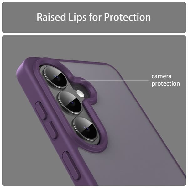 Samsung Galaxy S26 Plus Skal Touch Matte Anti Drop TPU - Lila