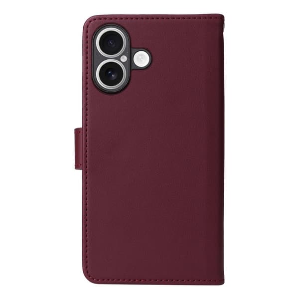 BETOPNICE iPhone 17 Plånboksfodral Magnetiskt Detachable Konstläder - Röd