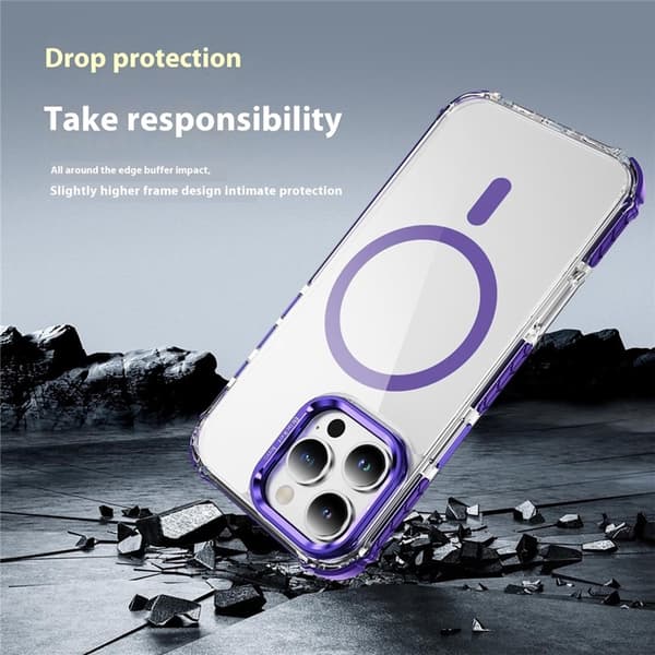 Mobilskal till iPhone 16 Pro Max MagSafe Kickstand - Lila Lila