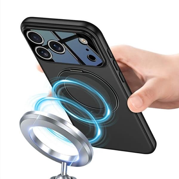 GKK Mobilskal till iPhone 17 Pro MagSafe Rotary Kickstand Blå