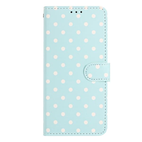 Oppo Find X9 Pro 5G Plånboksfodral Konstläder Polka Dot - Blå