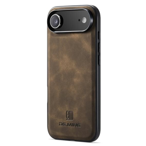 DG.MING Mobilskal till iPhone Air PU Läder Hybrid - Brun