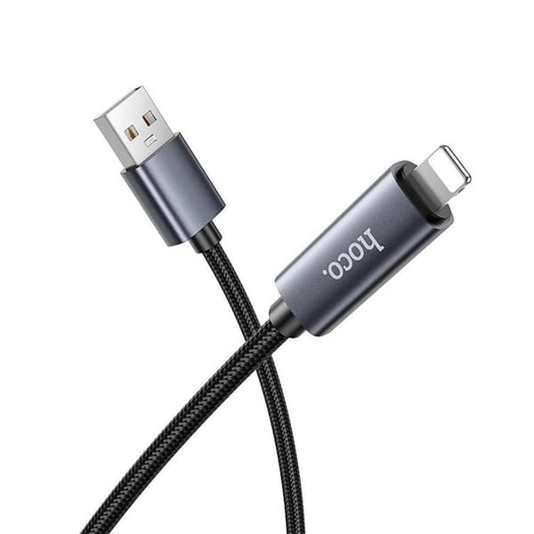HOCO USB-A til Lightning Kabel 2.4A 1m X112 - Sort Svart