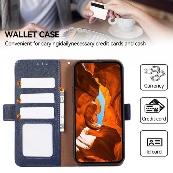 ABEEL Samsung Galaxy S20 FE 4G/5G Plånboksfodral RFID-Skydd Konstläder Blå
