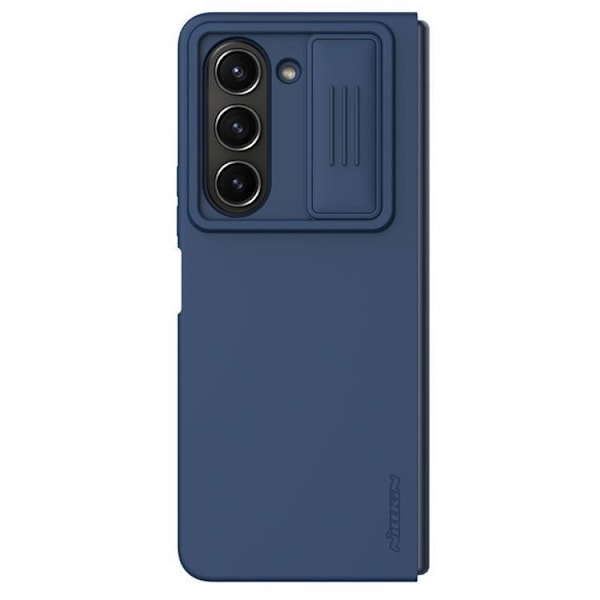 Nillkin Galaxy Z Fold 5 Mobilskal CamShield Silky Silikon - Blå