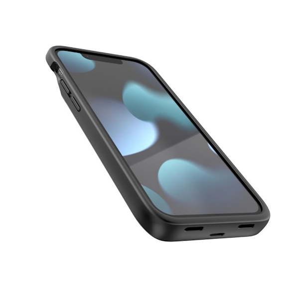 Batterikasse 4700mAh iPhone 12 Mini/13 Mini - Sort Black