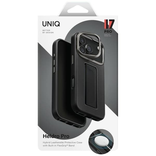 UNIQ Mobilskal till iPhone 17 Pro MagSafe Heldro Pro Svart
