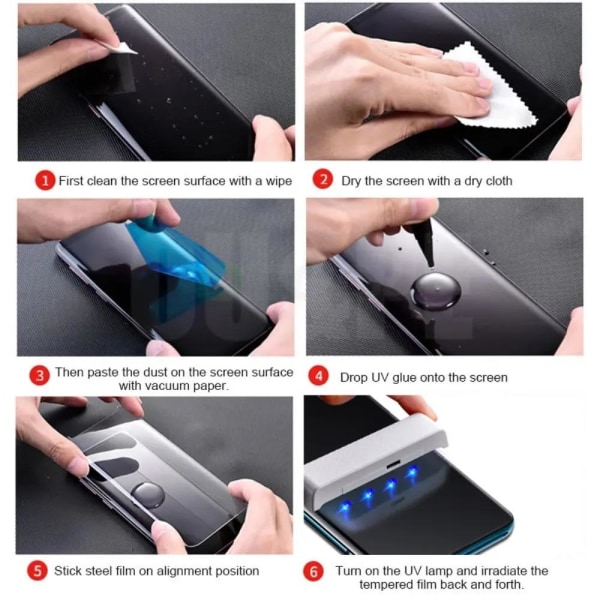 Mocolo OnePlus 8 Pro UV karkaistu lasi näytönsuoja 3D