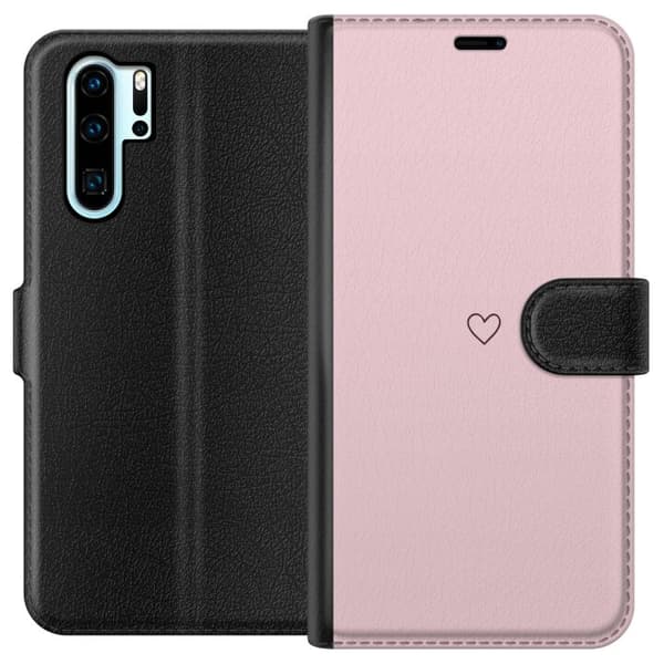 Plånboksfodral till Huawei P30 Pro med Litet Hjärta