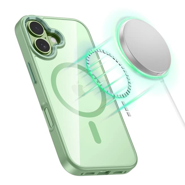 Tech-Protect Telefontaske til iPhone 17 Magsafe Magmat - Salvie/Klar Grön